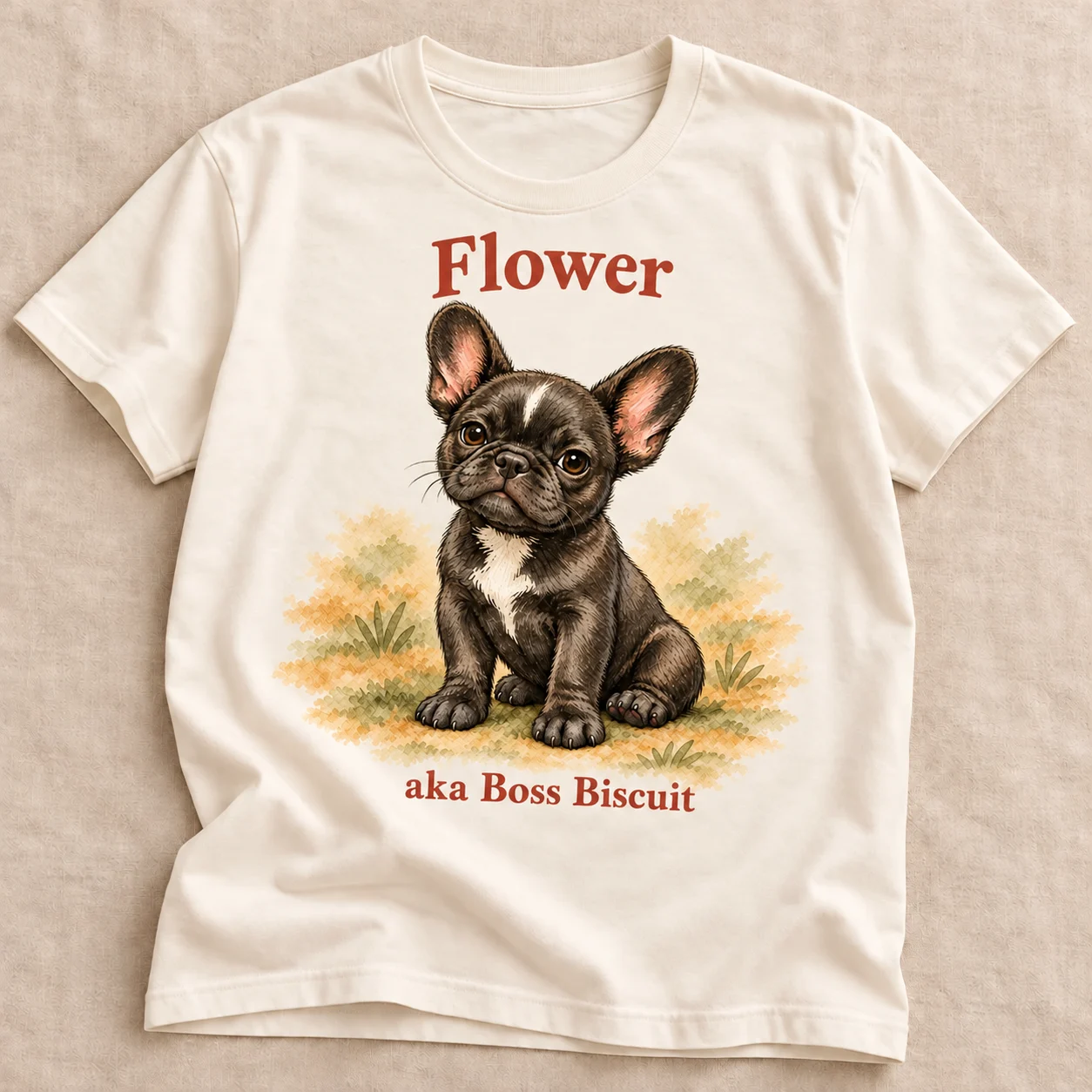 Illustrated Flower tee concept
